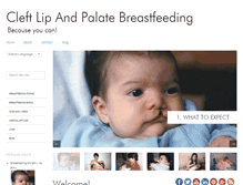 Tablet Screenshot of cleftlipandpalatebreastfeeding.com
